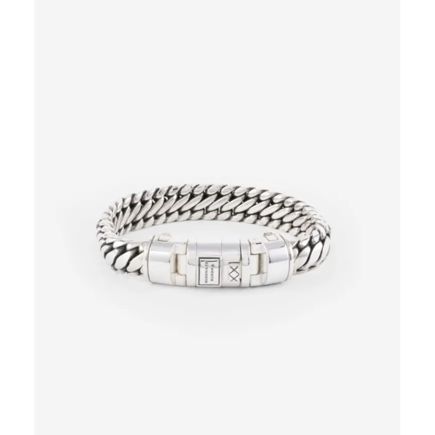 Buddha to Buddha Armband Ben Customized Set Zilver & leer Hot