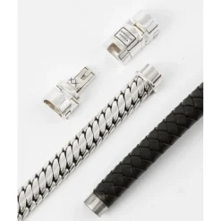 Buddha to Buddha Armband Ben Customized Set Zilver & leer Hot