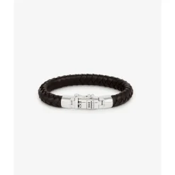 Buddha to Buddha Armband Ben Small Leer Bruin Sale