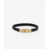 Buddha to Buddha Armband Chain Leer Goud 14kt Best