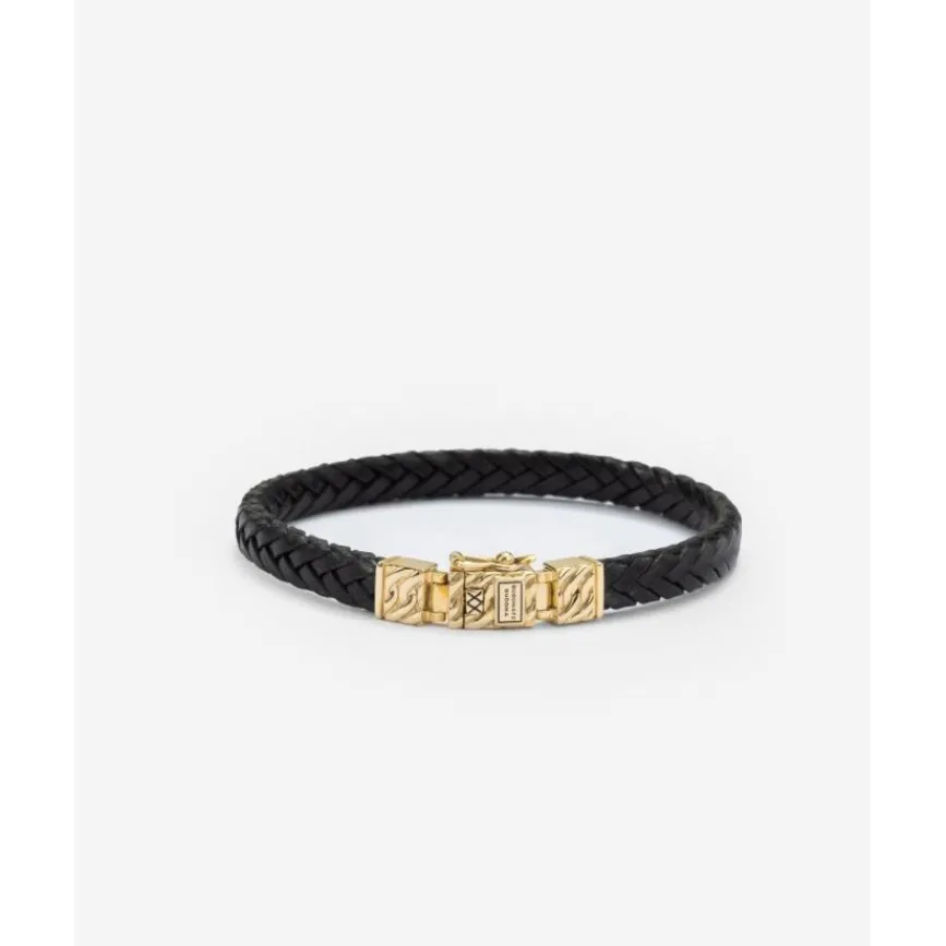 Buddha to Buddha Armband Chain Leer Goud 14kt Best