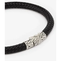 Buddha to Buddha Armband Ellen Leer Zwart Online