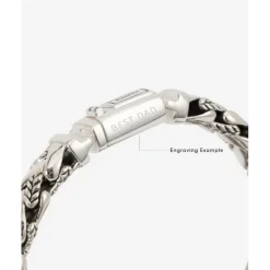 Buddha to Buddha Armband George Texture Zilver Discount