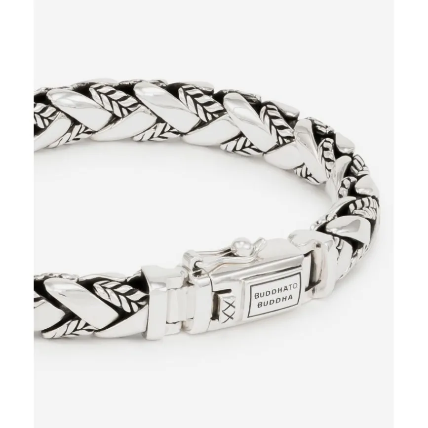 Buddha to Buddha Armband George Texture Zilver Discount