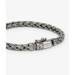 Buddha to Buddha Armband Katja XS Zwart Rhodium Shine Zilver Online
