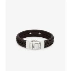 Buddha to Buddha Armband Komang Leer Bruin Online