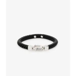 Buddha to Buddha Armband Komang Small Leer Zwart New