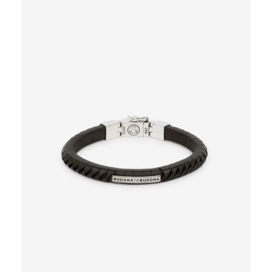 Buddha to Buddha Armband Komang Small Leer Bruin Discount