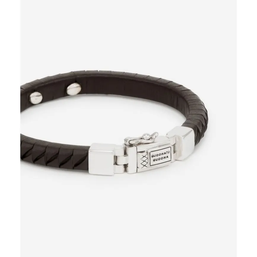 Buddha to Buddha Armband Komang Small Leer Bruin Discount
