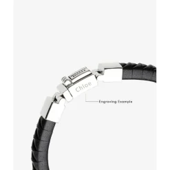 Buddha to Buddha Armband Komang Small Leer Zwart New