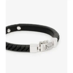 Buddha to Buddha Armband Komang Small Leer Zwart New