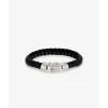 Buddha to Buddha Armband Mangky Small Leer Zwart Discount