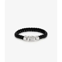 Buddha to Buddha Armband Mangky Small Leer Zwart Discount