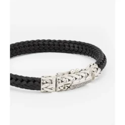 Buddha to Buddha Armband Nurul/Ellen Mix Leer Zwart Best