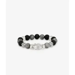 Buddha to Buddha Armband Spirit Bead Mix Grijs Picasso Jaspis Online