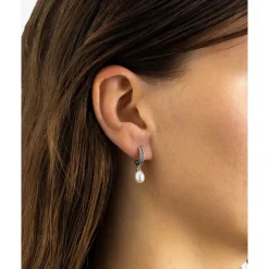 Buddha to Buddha Barbara Hoops Parel Zilver New