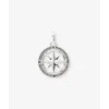 Buddha to Buddha Barbara Kompas Hanger Zilver Discount