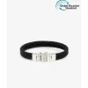 Buddha to Buddha Barbara Leren Armband Zwart Outlet