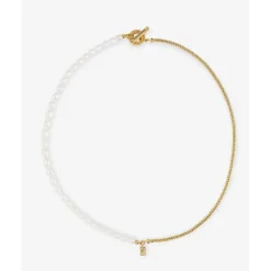 Buddha to Buddha Barbara Mini Parel Ketting Verguld 45 cm Best