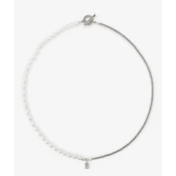 Buddha to Buddha Barbara Mini Parel Ketting Zilver 50cm Outlet