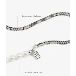 Buddha to Buddha Barbara Mini Parel Ketting Zilver 45 cm Hot