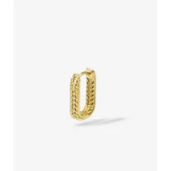 Buddha to Buddha Barbara Omkeerbare Hoop Verguld Zilver Single Piece Discount