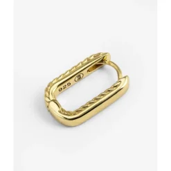 Buddha to Buddha Barbara Omkeerbare Hoop Verguld Zilver Single Piece Discount