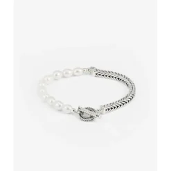 Buddha to Buddha Barbara XS Parel Armband Zilver Fashion