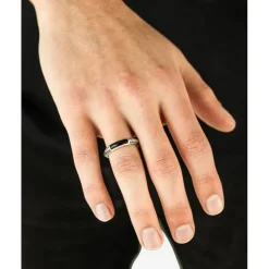 Buddha to Buddha Ben Mini (Edel)steen Ring Zilver Onyx Hot