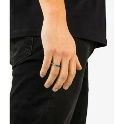 Buddha to Buddha Ben Mini (Edel)steen Ring Zilver Malachiet New