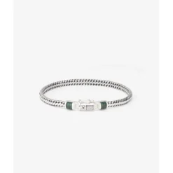 Buddha to Buddha Ben Mini Gemstone Armband Zilver Malachiet Fashion