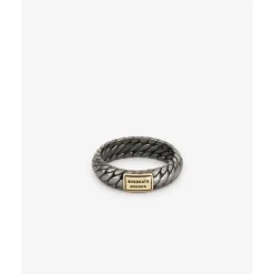 Buddha to Buddha Ben XS Ring Black Rhodium Shine Goud 14kt Clearance
