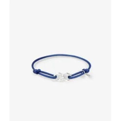 Buddha to Buddha Chain XS Koord Armband Zilver Kobaltblauw Sale