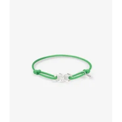 Buddha to Buddha Chain XS Koord Armband Zilver Buddha Groen Outlet