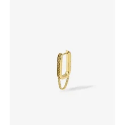 Buddha to Buddha Essential Hoop Chainlink Verguld Zilver Single Piece Clearance