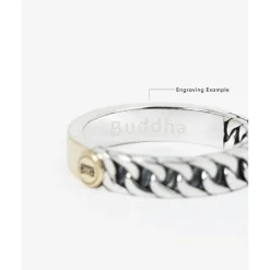 Buddha to Buddha Esther Small Dual Ring Bicolor New