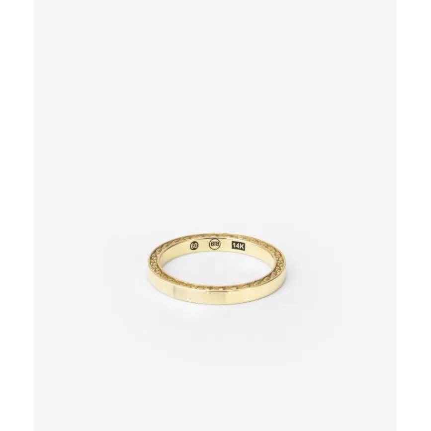 Buddha to Buddha George Mini Gladde Ring 14kt Goud Outlet