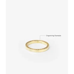 Buddha to Buddha George Mini Gladde Ring 14kt Goud Outlet