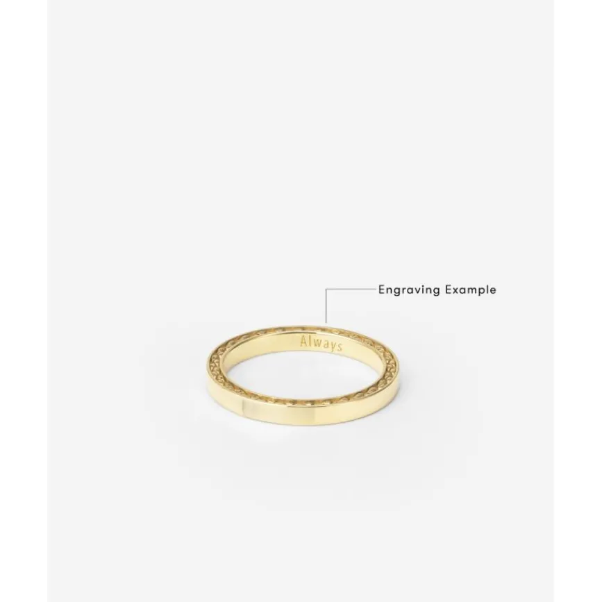 Buddha to Buddha George Mini Gladde Ring 14kt Goud Outlet