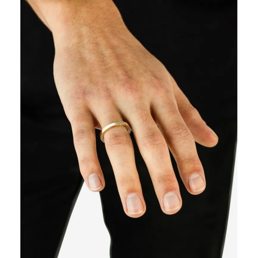 Buddha to Buddha George Mini Gladde Ring 14kt Goud Outlet