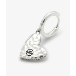 Buddha to Buddha Hart Oorbel Single Piece Zilver Best