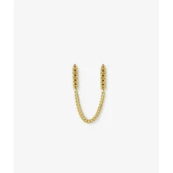 Buddha to Buddha Nathalie Hoops Dubbel Gelinkt Verguld Zilver Single Piece Hot
