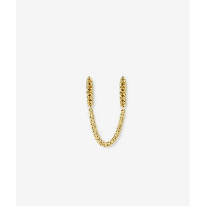 Buddha to Buddha Nathalie Hoops Dubbel Gelinkt Verguld Zilver Single Piece Hot