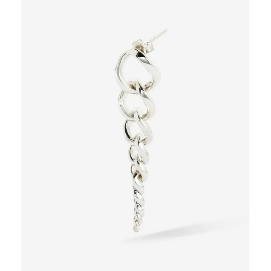 Buddha to Buddha Oorbel Chain Gradient Zilver Single Piece Sale