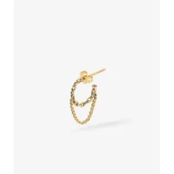 Buddha to Buddha Oorbel Essential Goud 14kt Single Piece Fashion