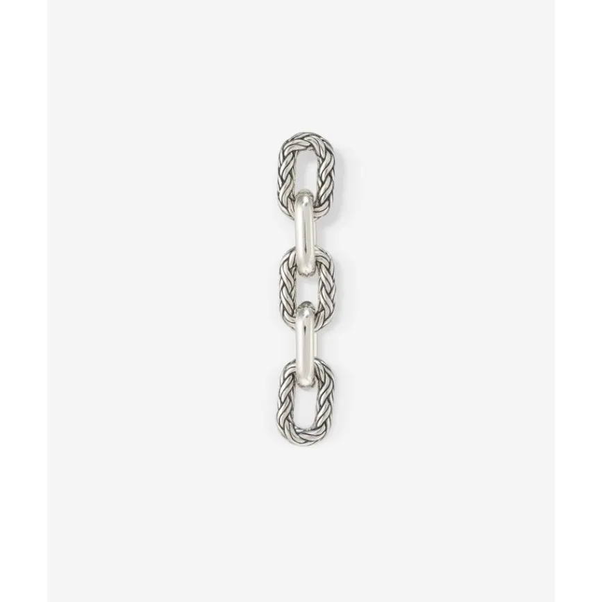 Buddha to Buddha Oorbel Katja Link Zilver Single Piece New