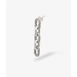 Buddha to Buddha Oorbel Katja Link Zilver Single Piece New