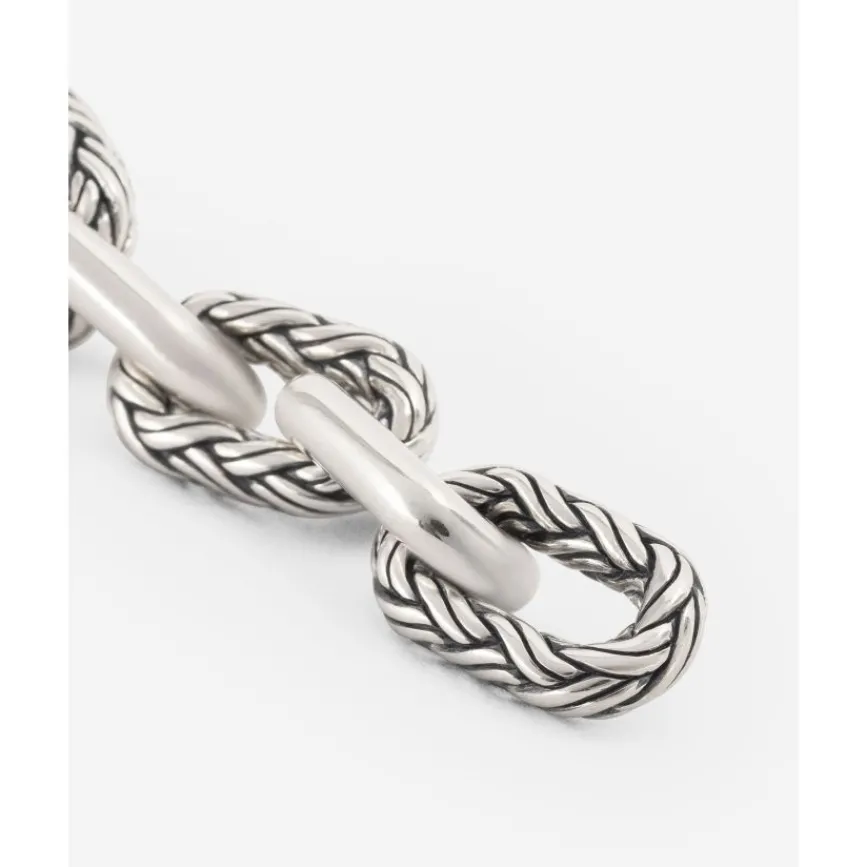 Buddha to Buddha Oorbel Katja Link Zilver Single Piece New