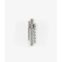 Buddha to Buddha Oorbel Triple Mini Zilver Single Piece Hot