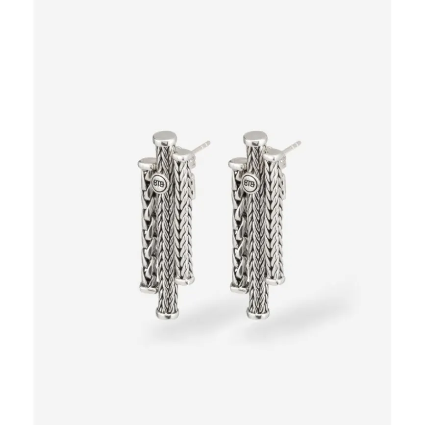 Buddha to Buddha Oorhangers Triple Mini Zilver Clearance